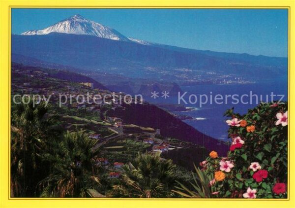 Teide Valle de la Orotava Fliegeraufnahme