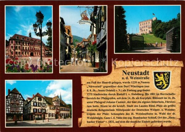 Neustadt Weinstrasse Rathaus Gerbergasse Hambacher Schloss M