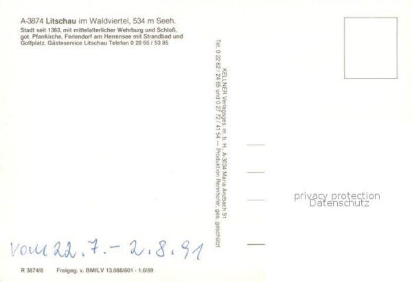 Litschau Fliegeraufnahme – Bild 2