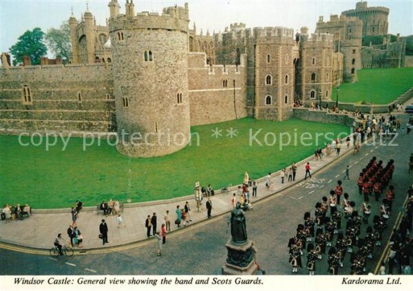 Windsor Castle Garde Aufstellung Scots Guards
