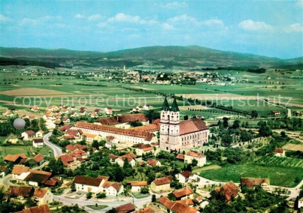 Niederalteich Donau Benediktinerabtei Fliegeraufnahme
