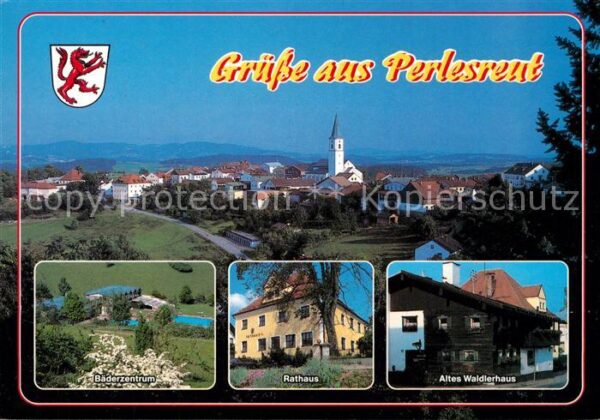 Perlesreut Panorama Bäderzentrum Rathaus Altes Wal