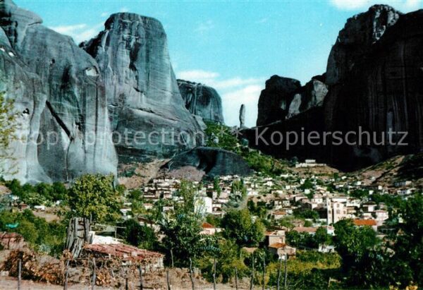 Meteora Panorama Felsen Kastraki