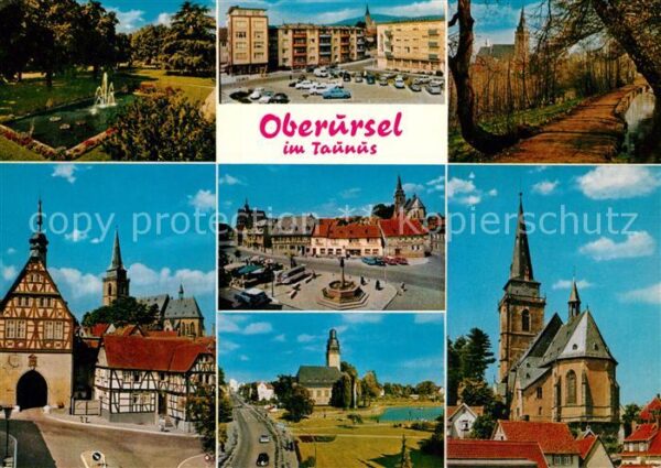 Oberursel Taunus Kirche Marktplatz Fachwerkhäuser Stadtt