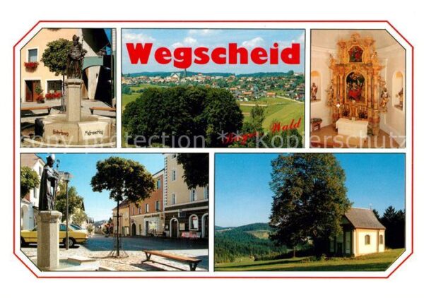 Wegscheid Niederbayern Kapelle Altar Denkmal Stadtansicht