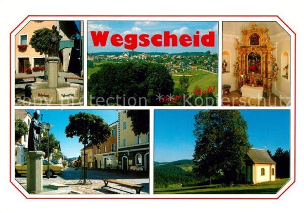 Wegscheid Niederbayern Kapelle Altar Statue Panorama