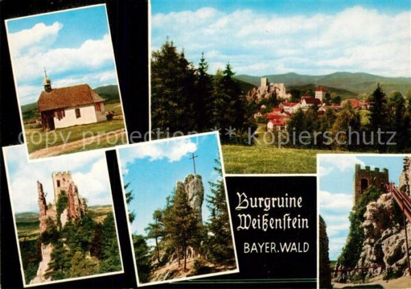 Regen Burgruine Weißenstein Kapelle