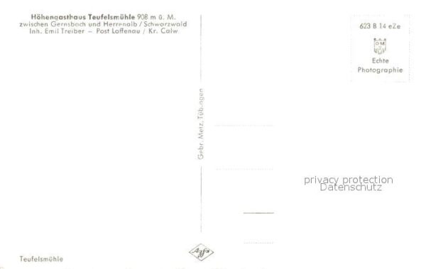 Herrenalb Bad Herrenalb Höhengasthaus Teufelsmühle – Bild 2