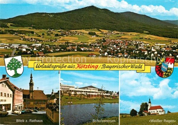 Koetzting Panorama Rathaus Schulzentrum Wallfahrt