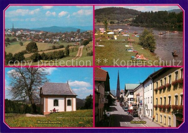 Wegscheid Niederbayern Rannasee Wasserkapelle Ortsmitte Panora