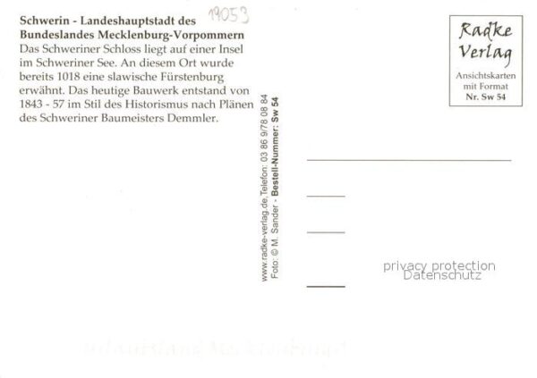 Schwerin Mecklenburg Fliegeraufnahme Schloss – Bild 2