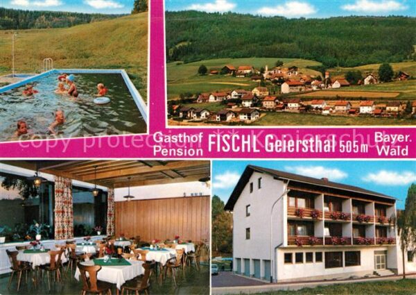 Geiersthal Regen Gasthof Pension Fischl Freibad Panorama