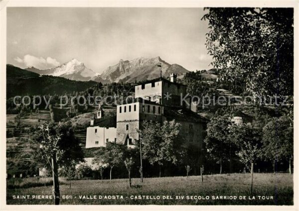 Aosta Saint Pierre Castello del XIV secolo Sa