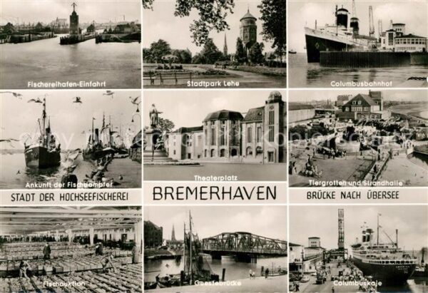 Bremerhaven Fischereihafen Einfahrt Stadtpark Lehe