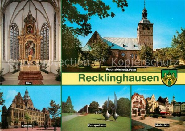 Recklinghausen Westfalen Altar Propsteikirche Sankt Peter Rathau