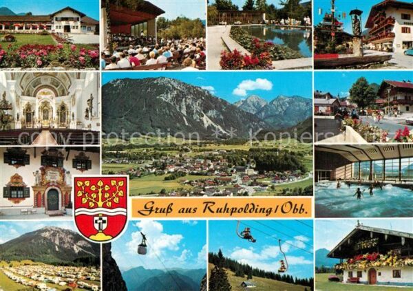 Ruhpolding Kurhaus Pfarrkirche Rathhaus Campingpla