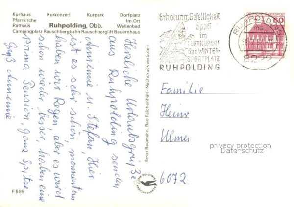 Ruhpolding Kurhaus Pfarrkirche Rathhaus Campingpla – Bild 2
