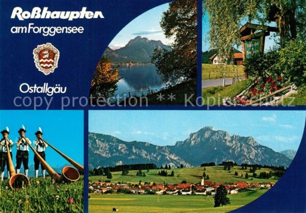 Rosshaupten Forggensee Panorama Alphornbläser