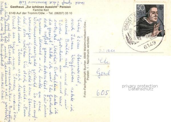 Tromm Odenwald Gasthaus Zur schönen Aussicht Pension – Bild 2