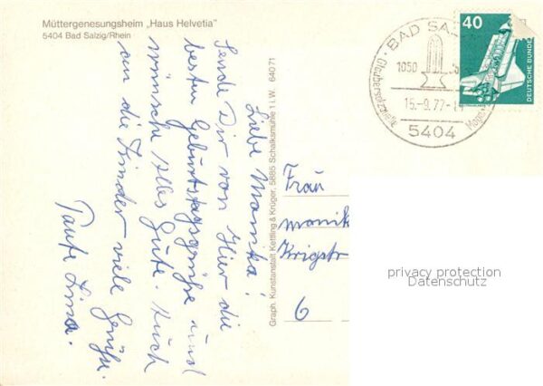 Bad Salzig Müttergenesungsheim Haus Helvetia – Bild 2