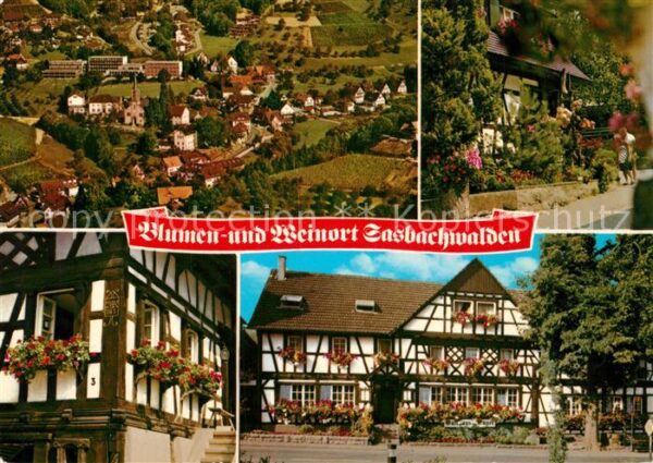 Sasbachwalden Fliegeraufnahme Fachwerkhäuser