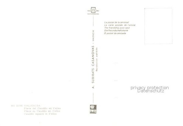 Valencia Valenciana Plaza de Caudilio – Bild 2