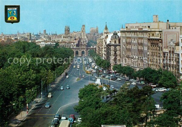 Madrid Spain Monumento General Espartoro Calle Alcal