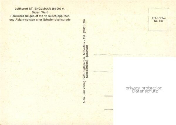 St Englmar Winterlandschaft Skigebiet – Bild 2