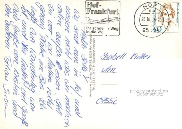 Hof Saale Bahnhof Marienkirche Hofbad Rathaus Par – Bild 2