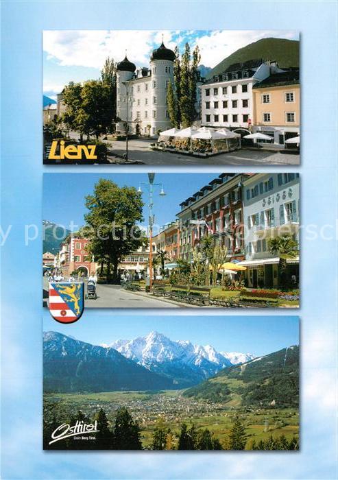 Lienz Tirol Hauptplatz Liebburg Frühjahrsschnee Spi
