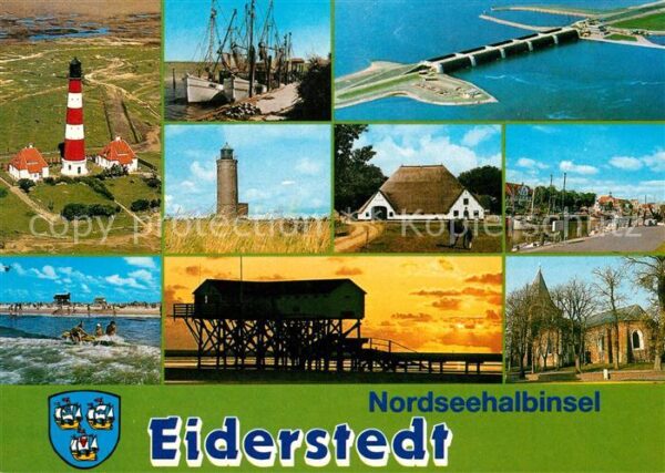 Eiderstedt Leuchtturm Segelboote Seebrücke