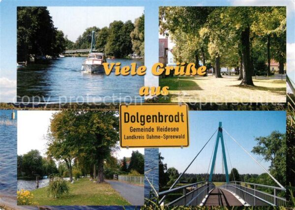 Dolgenbrodt Dorfaue Radfahrbrücke Dahme Ufer