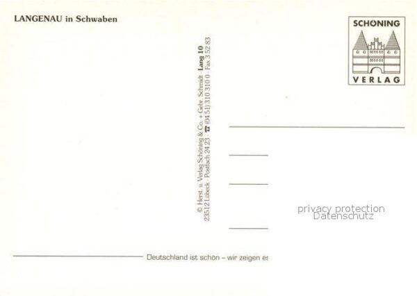 Langenau Wuerttemberg Rathaus Kirche Stadtansichten Denkmal – Bild 2