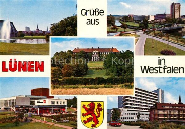 Luenen Stadtansichten Cafe Terrassen