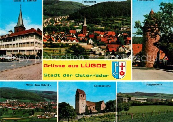 Luegde Kirche Rathaus Unter dem Schild Kilians