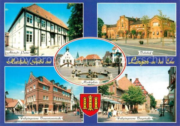 Lingen Ems Altstadt Bahnhof Fußgängerzone Bauernta