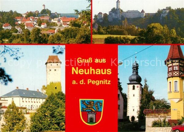 Neuhaus Pegnitz Schloss Stadtturm Panorama