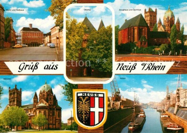 Neuss Markt Rathaus Obertor Zeughaus Hafen Mü