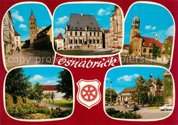 Osnabrueck Rathaus Kirche Park