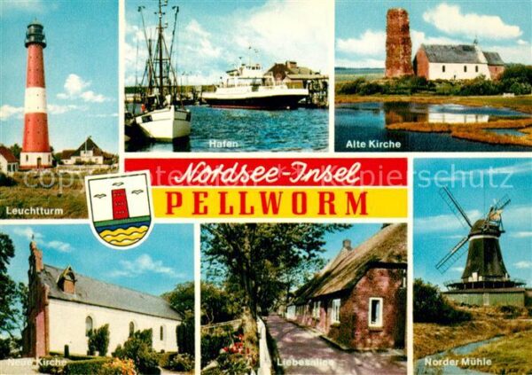 Pellworm Leuchtturm Norder Mühle Alte Kirche Haf