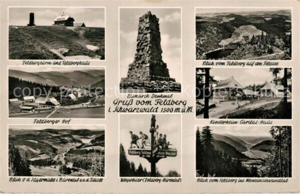 Feldberg Schwarzwald Feldberghaus Bismarck Denkmal Titisee F