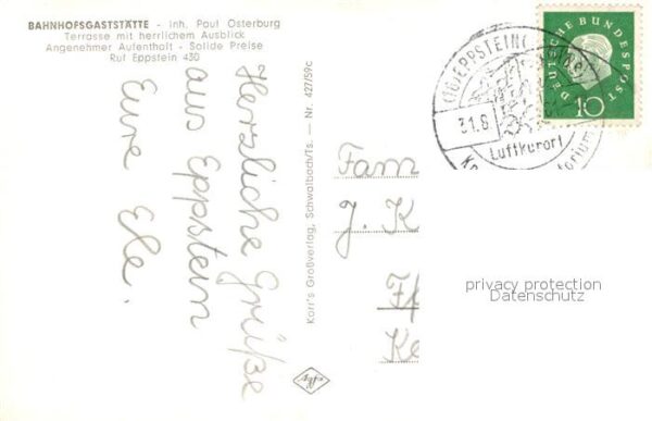 Eppstein Taunus Panorama Kirche Ruine – Bild 2