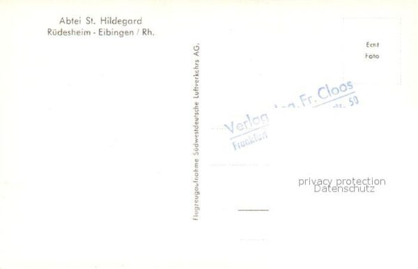 Ruedesheim Rhein Abtei St Hildegard Fliegeraufnahme – Bild 2