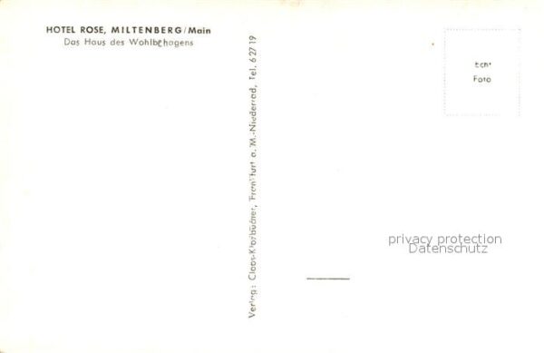 Miltenberg Main Hotel Rose Mainpartie – Bild 2