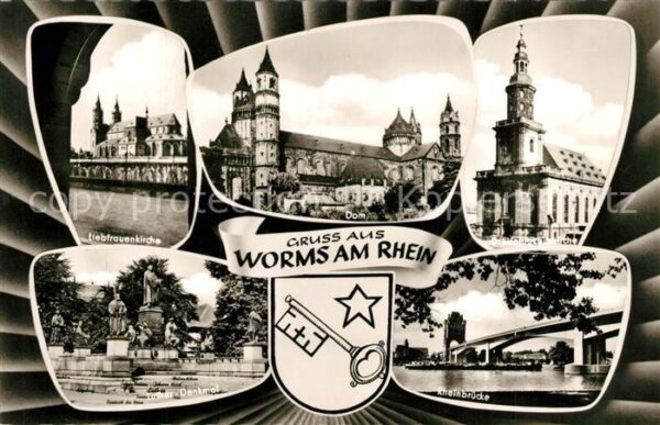 Worms Rhein Liebfrauenkirche Dom Luther Denkmal Rhe