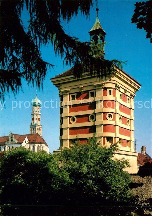 Augsburg St Ulrich Münster und Rotes Tor