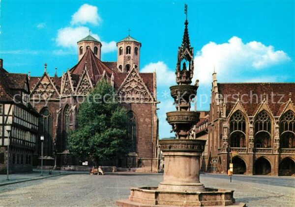 Braunschweig Altstadtmarkt mit Martinikirche und Mar