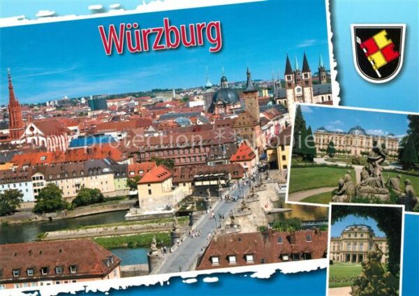 Wuerzburg Fliegeraufnahme Schloss