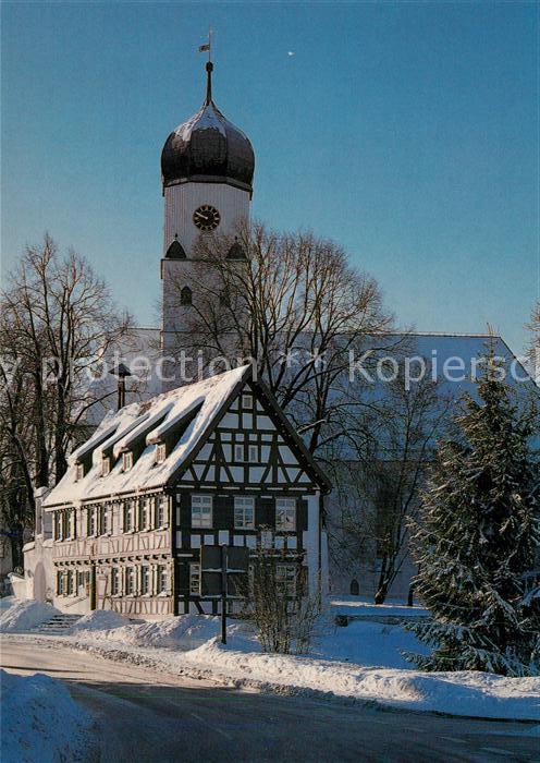 Westerheim Wuerttemberg Haus des Gastes und St Stephanus Kirche