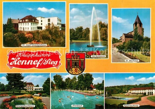 Hennef Sieg St Josefs Krankehaus Kurpark St Michael